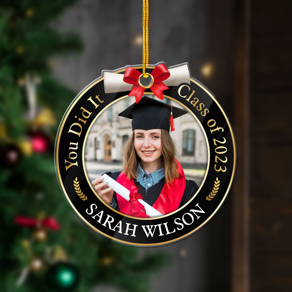 Personalized Graduation Acrylic Ornament You Did It