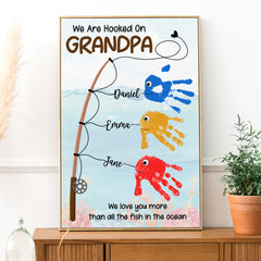 Personalized Grandpa Poster From Grandkids