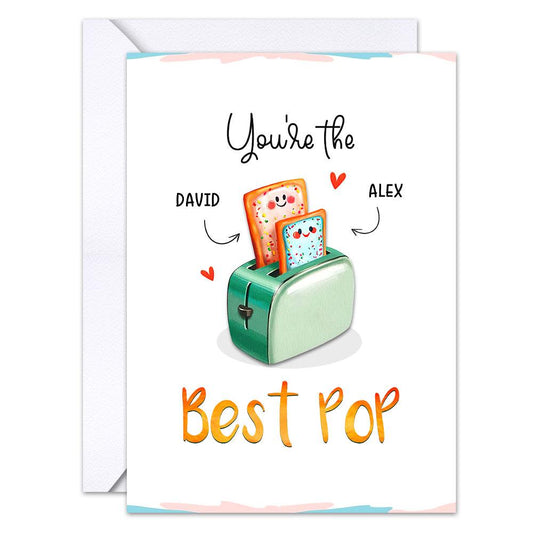Personalized Greeting Card Best Pop For Dad