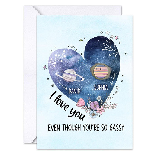 Personalized Greeting Card For Couples I Love You