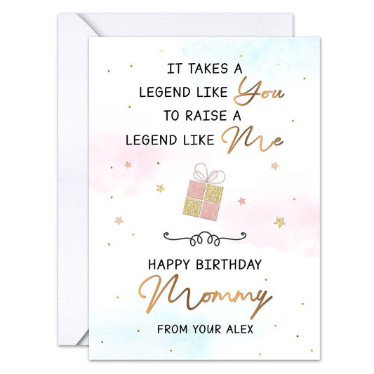 Personalized Greeting Card For Mom From Daughter Legend Mom