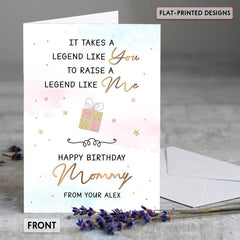 Personalized Greeting Card For Mom From Daughter Legend Mom