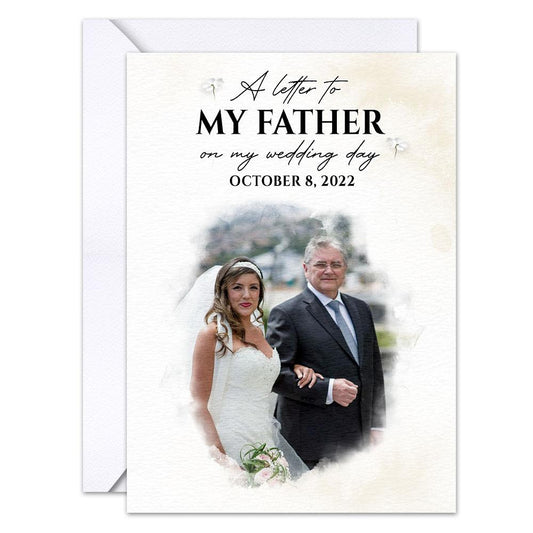 Personalized Greeting Card Thank You Dad On Wedding Day