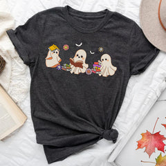 Personalized Halloween T Shirt Ghosts Love Books