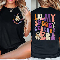 Personalized Halloween T-Shirt In My Spooky Teacher Era