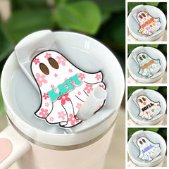 Personalized Halloween Tumbler Name Tag A Ghost