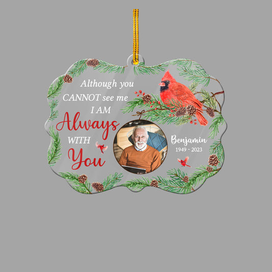 Personalized Human Memorial Acrylic Ornament I'm Always With You