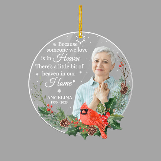 Personalized Human Memorial Acrylic Ornament Someone We Love In Heaven
