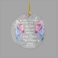 Personalized Human Memorial Acrylic Ornament You In My Heart Forever