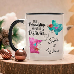 Personalized Long Distance Friend Mug Custom Name