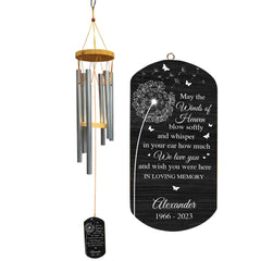 Personalized Memorial Wind Chime In Loving Memory