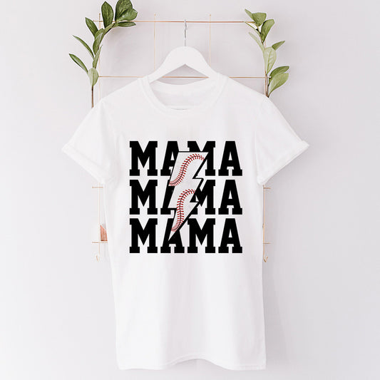 Personalized Mom T Shirt Baseball Vibes