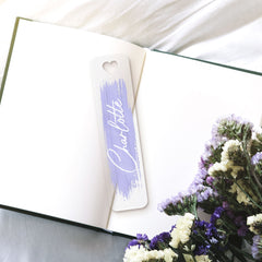 Personalized Name Acrylic Bookmark For Book Lovers