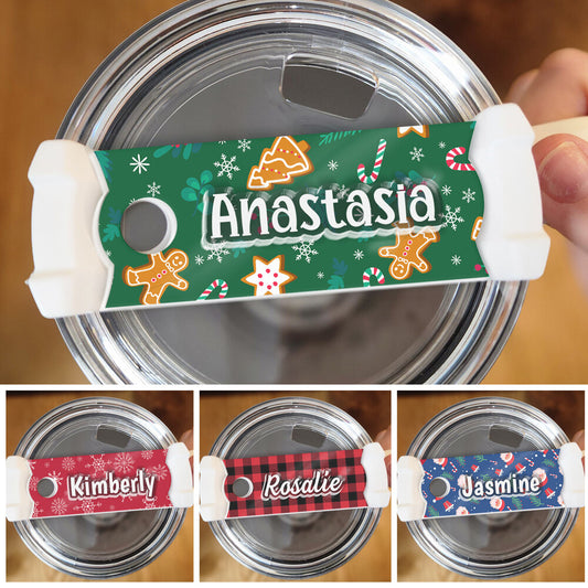 Personalized Name Tumbler Name Tag With Christmas Details