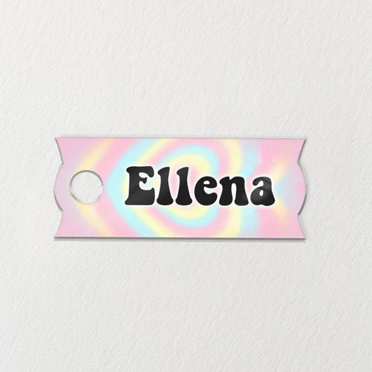 Personalized Name Tumbler Name Tag With Pastel Design