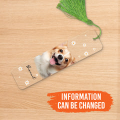 Personalized Pet Acrylic Bookmark Custom Photo