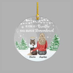 Personalized Pet Memorial Acrylic Ornament I Still Miss You