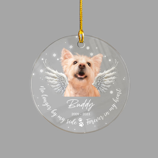 Personalized Pet Memorial Acrylic Ornament No Longer By My Side