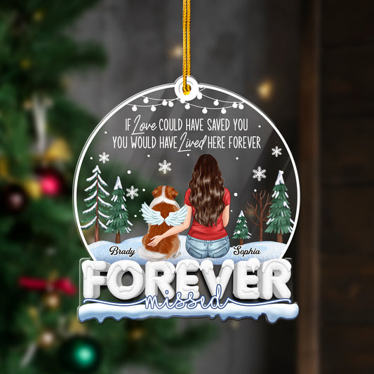 Personalized Pet Memorial Acrylic Ornament Store Love Moments
