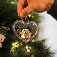Personalized Pet Memorial Acrylic Ornament You Have Left My Side