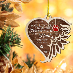 Personalized Pet Memorial Layered Wood Ornament In My Heart
