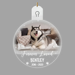 Personalized Pet Memorial Led Acrylic Ornament Forever Loved