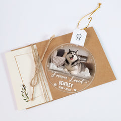Personalized Pet Memorial Led Acrylic Ornament Forever Loved