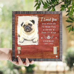Personalized Pet Memorial Pet Collar Frame Rest Of Mine