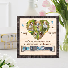 Personalized Pet Memorial Pet Collar Frame Would Have Lived Forever