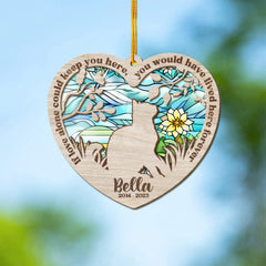 Personalized Pet Memorial Suncatcher Ornament Hope You Stay Me Forever