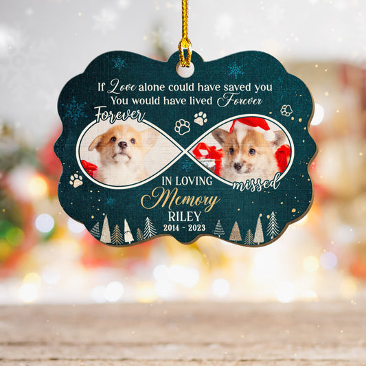 Personalized Pet Memorial Wood Ornament I Want You Always By My Side