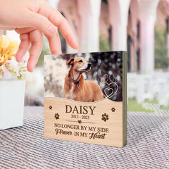 Personalized Pet Memorial Wooden Block Forever Loved