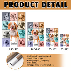 Personalized Pet Poster Decorated With A Dog Image