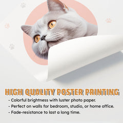 Personalized Pet Poster With A Cat Face