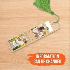 Personalized Photo Acrylic Bookmark Custom Name