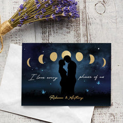 Personalized Romantic Greeting Card For Couple Phase Of Us