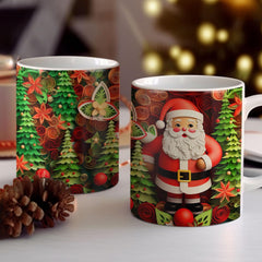 Personalized Santa Mug Christmas Decorations