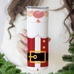 Personalized Santa Skinny Tumbler Christmas