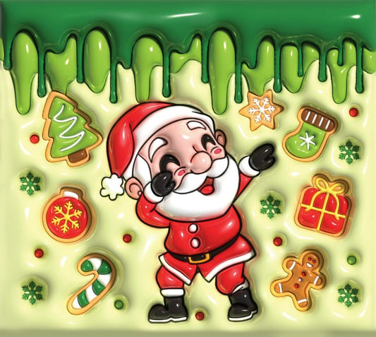 Personalized Santa Skinny Tumbler Christmas Gift