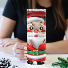 Personalized Santa Skinny Tumbler For Christmas