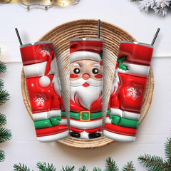 Personalized Santa Skinny Tumbler For Christmas