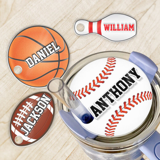 Personalized Sport Tumbler Name Tag Quote Custom Name
