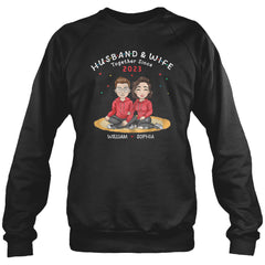 Personalized Sweatshirt For Couple Anniversary Gift Husband Wife