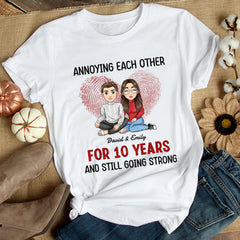 Personalized T-shirt For Couple Annoying Each Other