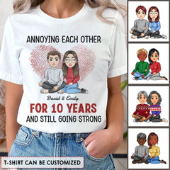 Personalized T-shirt For Couple Annoying Each Other