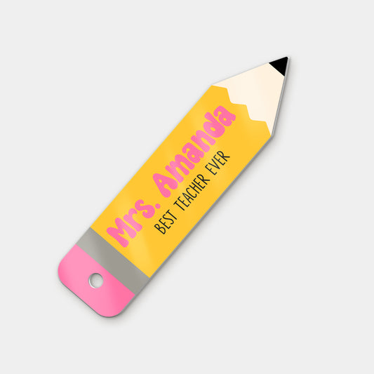 Personalized Teacher Acrylic Bookmark Custom Name