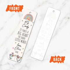 Personalized Teacher Acrylic Bookmark It Take A Big Heart