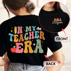 Personalized Teacher T-Shirt In My Teacher Era