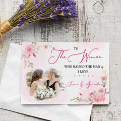 Personalized Thank You Greeting Card For Mother-in-law On Wedding Day
