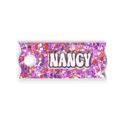 Personalized Tumbler Name Tag With Striking Color Patterns